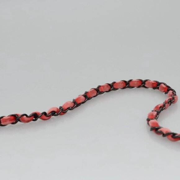 CHANEL Matelasse Chain Shoulder Bag Velor Pink CC Auth BD244V - Picture 9 of 16